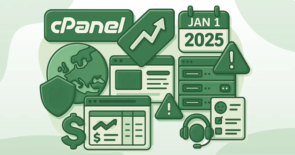 cpanel price adjustments for 2025