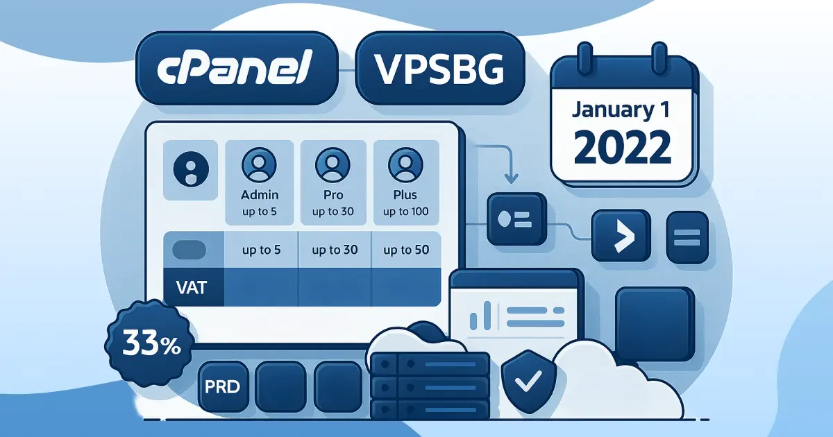 vpsbg changes cpanel prices 2022