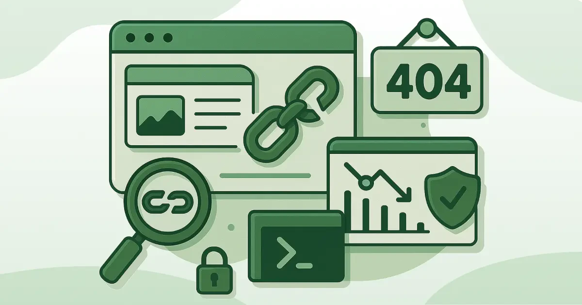 how to find and remove broken links