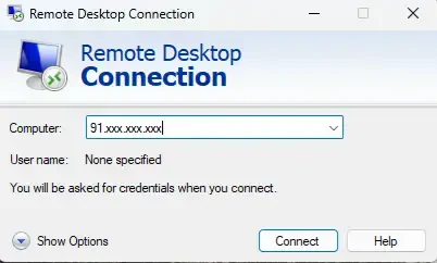 remote desktop connection