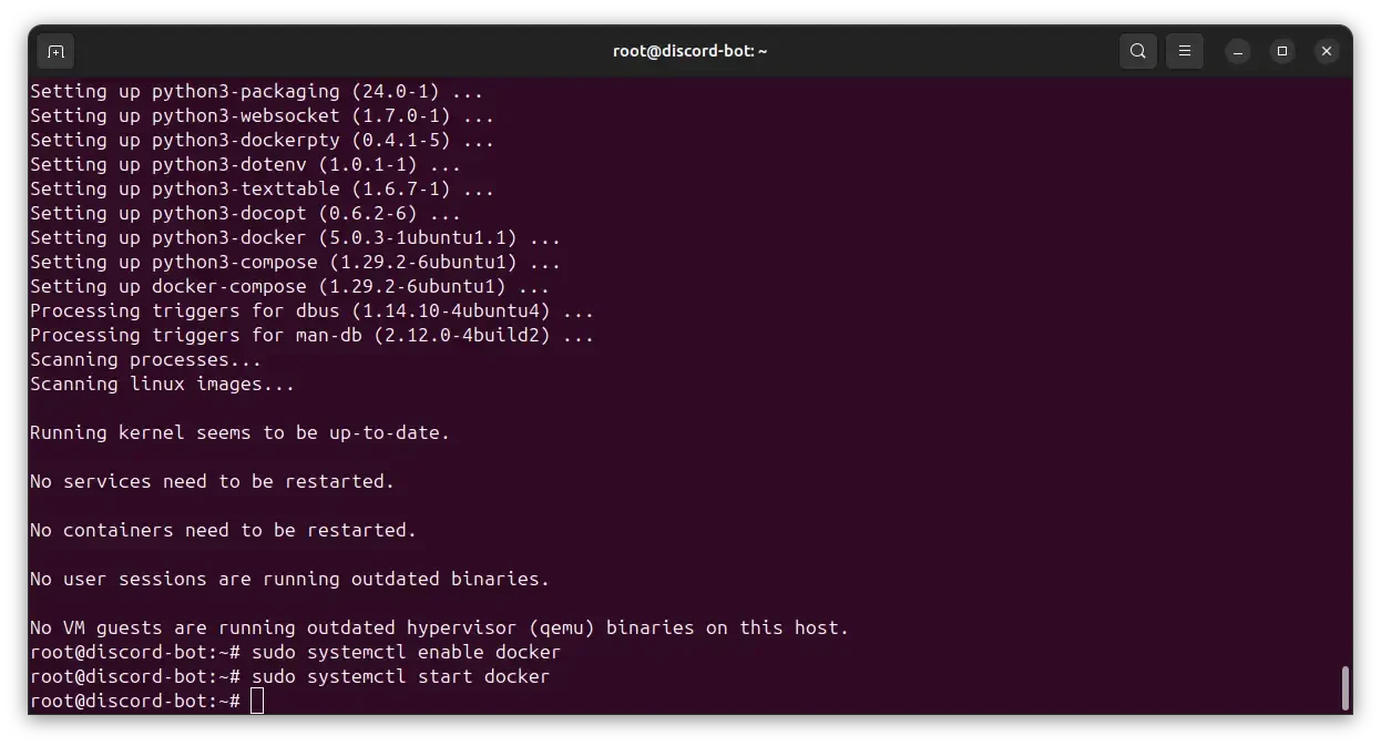 enable docker