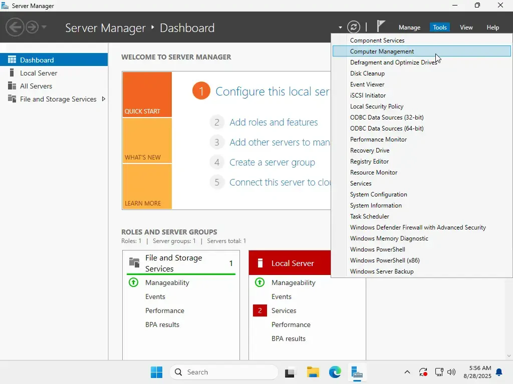 open computer management