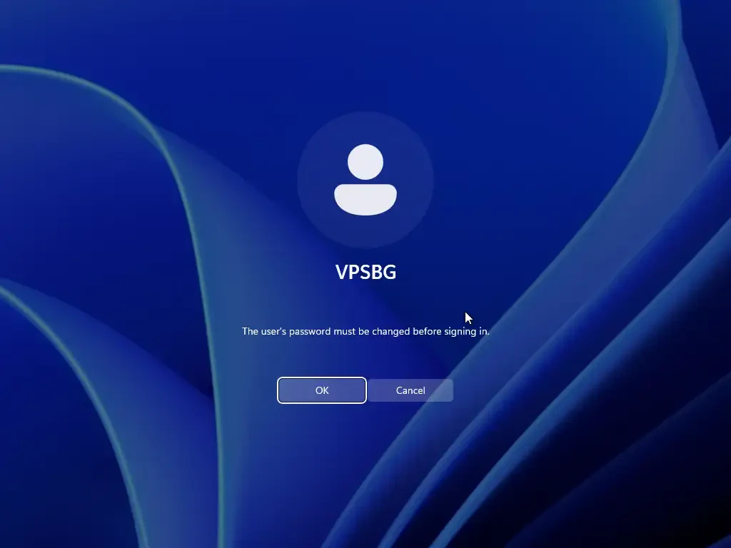 change password