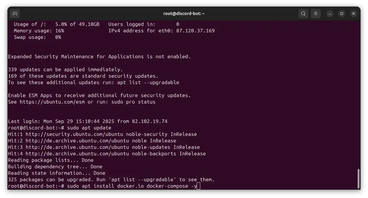 install docker